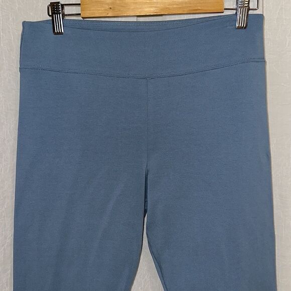 J.Crew L Newport Blue Cotton Blend Everyday Cropped Leggings - Picture 3 of 11